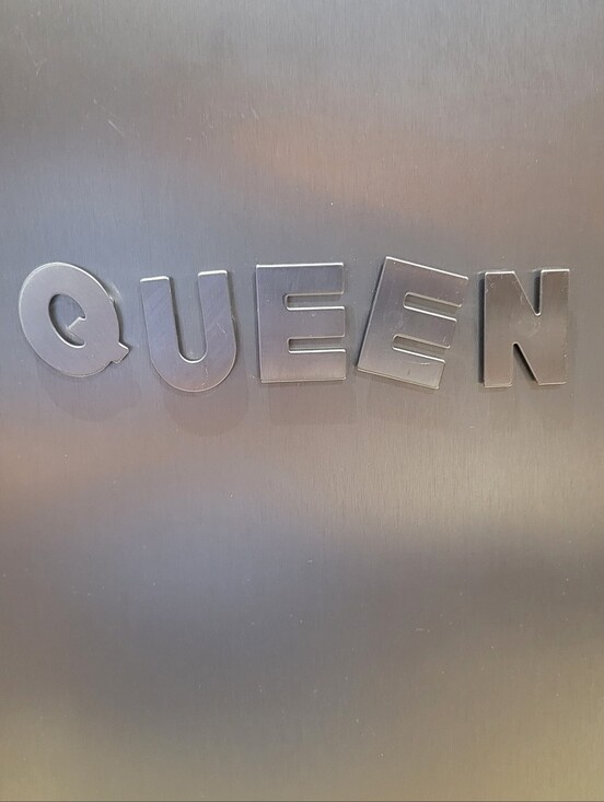 Bed Bath & Beyond Other - QUEEN Brushed Stainless Steel Letters Magnetic Letters 1.5 by 1.25 inches